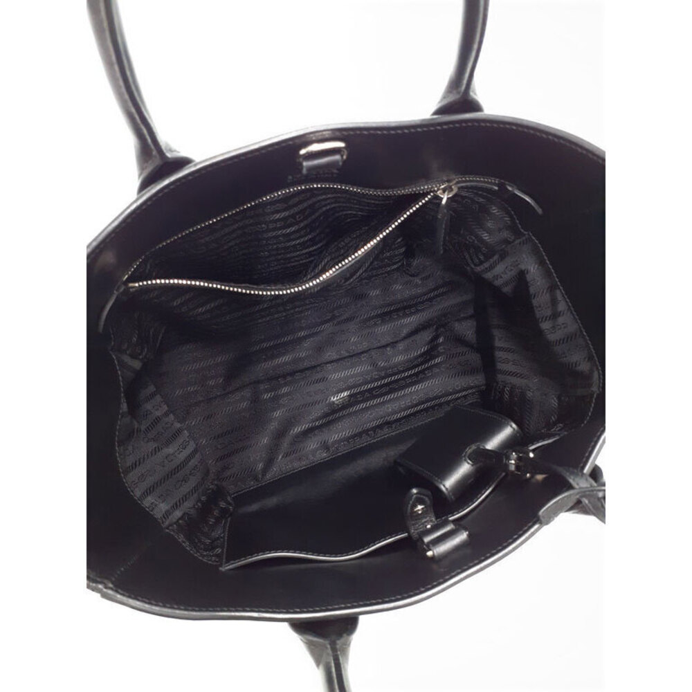 Prada Black Tote Calf Leather Shoulder Bag City - Picture 3 of 9